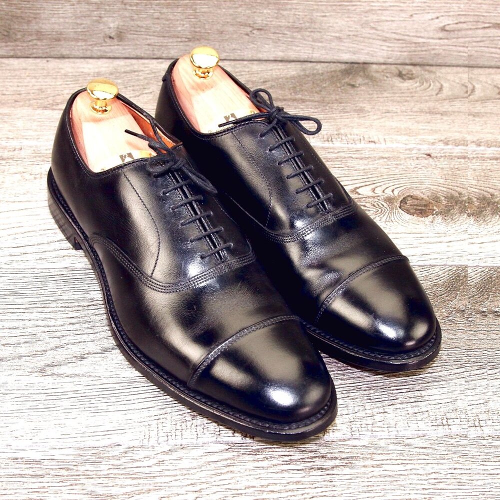 Allen Edmonds PARK AVENUE Oxford 10 B Narrow ORIG BOX Black * add $15 new Trees